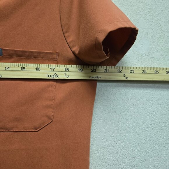 Figs Catarina Women's One Pocket Scrub Top in Terracotta 2829 M - Picture 6 of 7